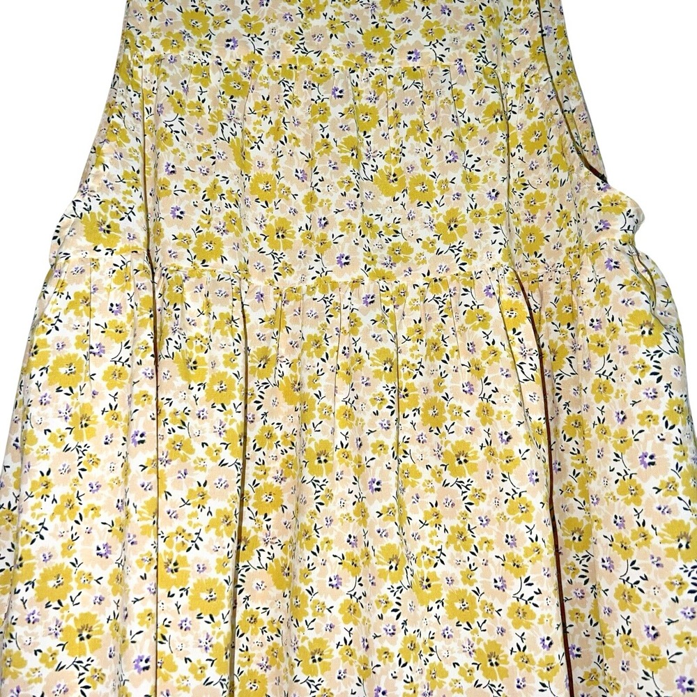 Grunge Retro 90s Cottage Core Feminine Floral Tiered Babydoll‎ Mini Dress Sm - Picture 11 of 16